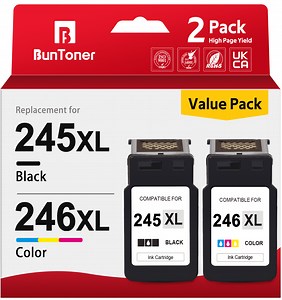245xl 246xl Combo Pack for Canon Ink 245 and 246 for Pixma MG2522 2520 MX490 TS3322 TR4522 TR4520 Printer