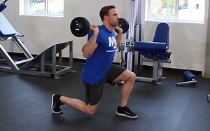 Barbell Walking Lunge