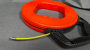 [Hot Item] Handle Ergonomic Cable Pulling Tool Wire Puller Electrical Fiberglass / Steel Fish Tape Reel