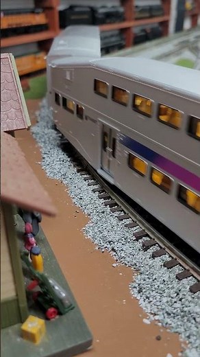 The NJ Transit Special departs Shining Time Station and crosses Feather River Canyon