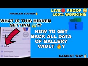 HOW TO GET BACK ALL DELETED DATA OF GALLERY VAULT| 101% WORKING TRICK| MUST WATCH|BY ATUL PANDEY