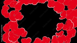 Cartoon explosion, fire and smoke with alpha channel, anime explosion