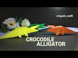 ORIGAMI ALLIGATOR | PAPER CROCODILE | HOW TO FOLD