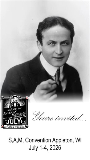 S.A.M. Secretary Anne Weidhaas invites you to join her in Appleton, WI July 1-4, 2026 for the S.A.M. Convention. magicSAM.com/appleton #Magic #Magician #SAMAppleton2026 | SAM Annual Conference