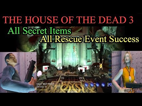 The House of the Dead 3 All Secret Items + All 13 Rescue Events