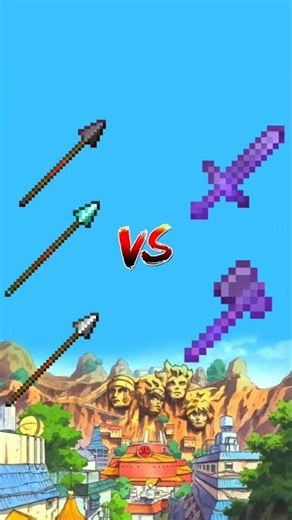 Minecraft Spear Vs Sword And Axe #minecraftshorts #shortsfeed #trendingshorts #shorts