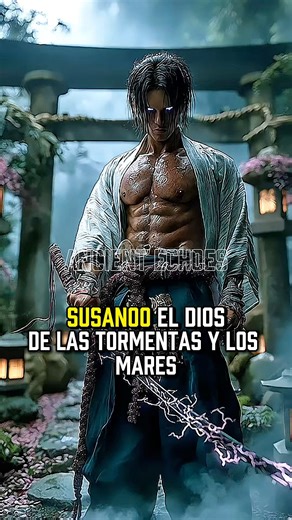 1K views · 25 reactions | Susanoo, el dios de las tormentas en la mitologia japonesa, era impulsivo, poderoso y temido incluso por los cielos. #susanoo #mitologiajaponesa #yamatanoorochi #orochimaru #mitologia #fyp #kitsune #kusanagi #izanagi #Viral #amaterasu | Ancient Echoes | Facebook