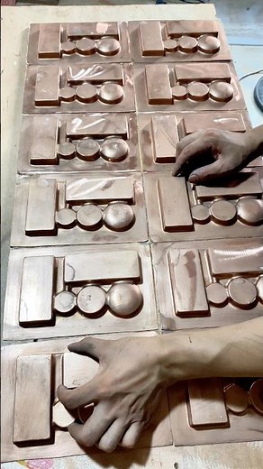 Mass production insert card tri-fold blister packaging process using blister sample replication mold