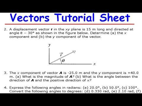 Vectors Tutorial Sheet Solutions | Physics Made Easy 🚀