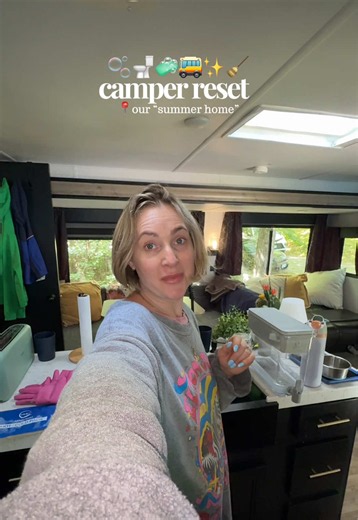 mini camper reset 🚌🪵✨🧼 #camper #reset #rv #camperlife #rvliving | rv