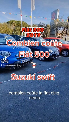 63 reactions | Combien coûte une Fiât 500 et suzuki swift d'occasion ? #auto #fiat #suzuki #swift #automobile #autooccasionlive #france #dz #voitureneuve #jeunepermis #Trendvoiture #explorer #explore #voiture #viral #car #marchévoiture | Auto Occasion Live | Facebook