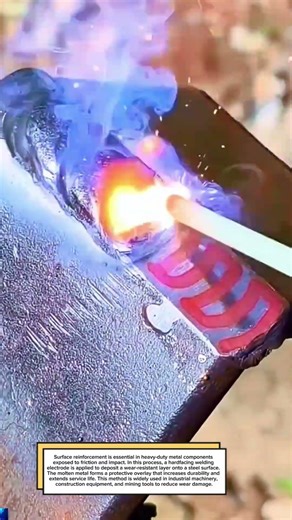 Hardfacing Welding Process | Strengthening Steel Surface with Overlay #welding #engineering