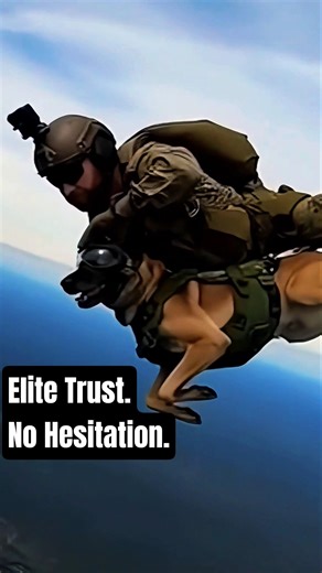 Unbelievable Tactical K9 Jump! 🪂 10,000ft Leap of Faith! #k9 #army #malinois #dog #skydiving