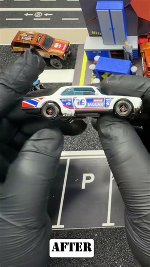 Jaguar XJC Coupe 1/64 Custom Paint Transformation🔥#jaguar #164scale #diecast #hotwheelscustoms