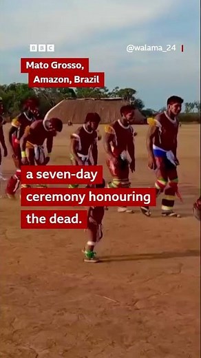 Indigenous toddler joins ritual dance honouring deceased relatives - BBC World Service #shorts