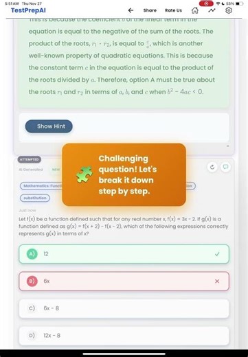 ACT EndlessQuestionBank TestPrepAI(https://testprepai.co)