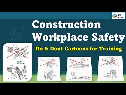 Construction Workplace Safety | Do & Dont Cartoons for Training
