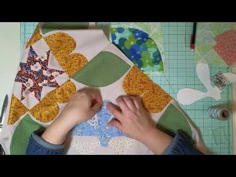 Learn to Applique, video 3: Thread Basting Shapes