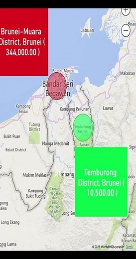 📊 Brunei Most & Least Populated Districts | Full Data Breakdown