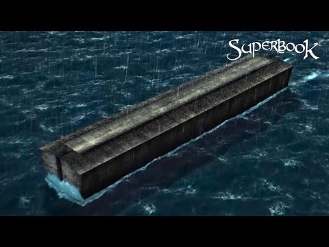 Superbook - Noah and The Ark Official Clip - The Flood Covers the Earth