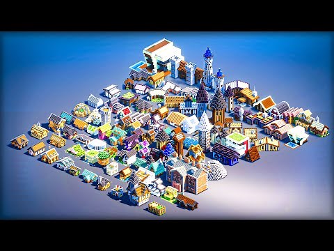 I Suck at Making Minecraft Houses… So I Built 100 of them
