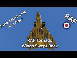 Fastest Mach Loop Pass Ever? Tornado with wings swept back!! 🇬🇧
