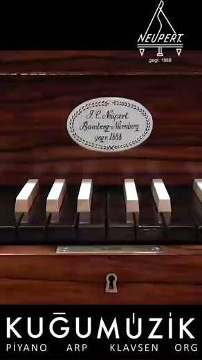 Neupert Harpsichord. Hammerflügel. Fortepiano Play Natalia Soltych. C. Ph. E. Bach, Fantasia fis-moll Wq 67 #klavsen #harpsichord #fortepiano | KUĞU MÜZİK