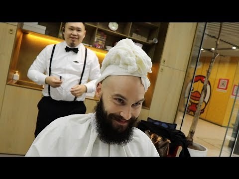 BARBERSHOP HEAD SHAVE - MODERN CHINESE BARBERSHOP *Authentic?
