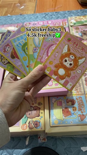 Sổ Sticker Babythree: Bộ Sưu Tập Độc Đáo 12 Trang