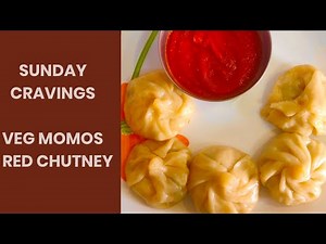 Delicious Veg Momos and red chutney| simple to make| Chinese style|momos