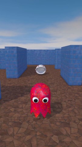 Robot Pacman vs flamethrower #Shorts