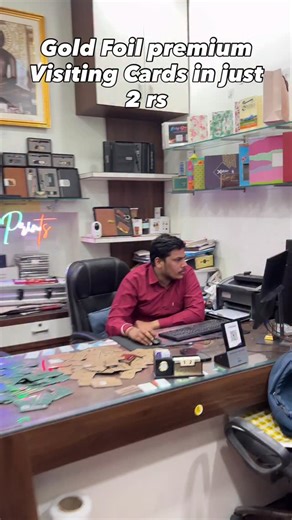 Easy Print 's on Instagram: "Gold Foil unique business card Contact us 6377365827 #businesscards #graphicdesign #treading"