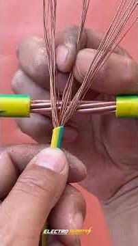 Smart tips for flawless electrical cable jointing.⚡#electrician #diy