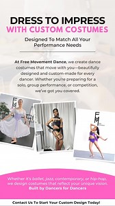 Jazz, Ballet, Latin dance, you name it and we’ve got the costume to make YOU shine ✨🤩 Custom dance costumes tailor made and designed with you, for you 💃🏻 #custom #dance #costumes #costumedesign #tailormade #foryou #dancecostume #sgtiktok #shippingworldwide🌍✈️ #tiktok #instagram #ig #reels #fyp | Free Movement Solutions