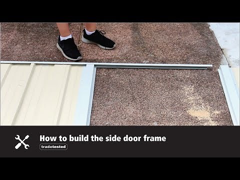Shed Assembly Tips - How to build the side door frame