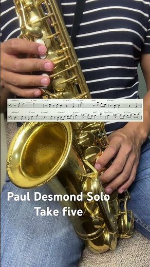 Take Five Solo Paul Desmond