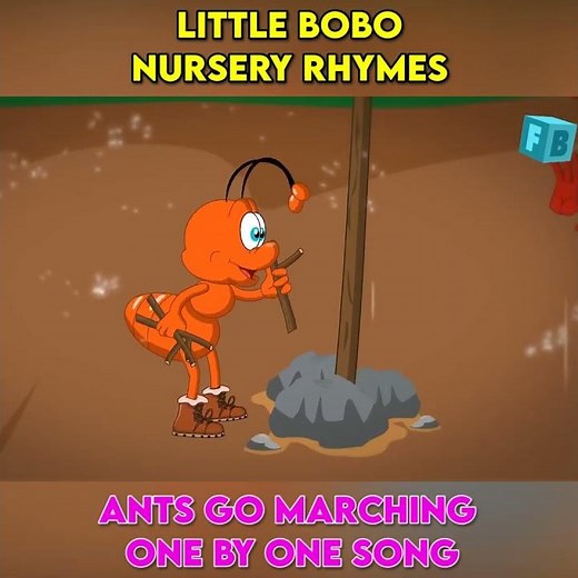 Ants Go Marching One By One Song _ Little BoBo Nursery Rhymes _ Learn 1 to 10 number #shorts