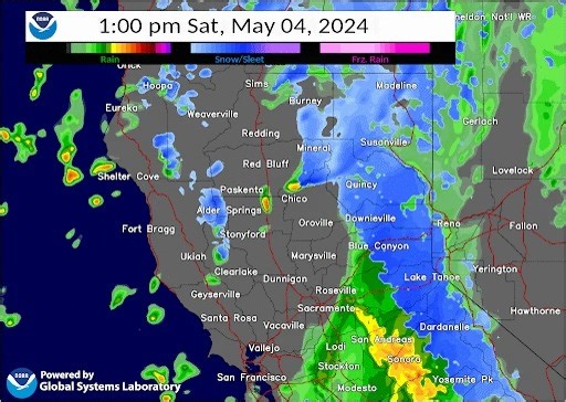 57K views · 438 reactions | Big changes coming tomorrow! A potent late spring storm will move in, bringing widespread Valley/foothills rain and mountain snow above 4000 feet (heavy at times). Be prepared for periods of difficult mountain travel. Here's a look at how this event may unfold tomorrow: | US National Weather Service Sacramento California | Facebook