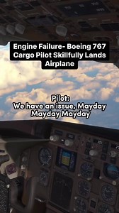 19K views · 109 reactions | Engine Failure- Boeing 767 Cargo Pilot Skillfully Lands Airplane #Atc #aviation #plane #pilot #airplane #avgeek #airport #sky | Flight Simulator Fantasy | Facebook