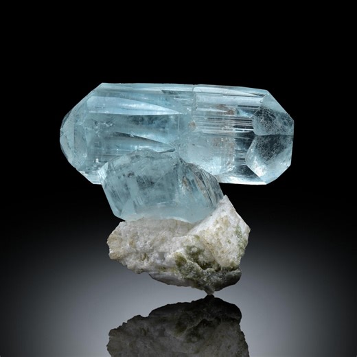 Blue Beryl Terminated Crystal on Matrix 20.29 G From Pakistan - Etsy