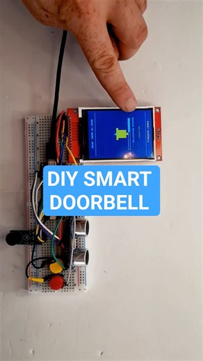 DIY TOUCHLESS Smart Doorbell! Pico 2 and HC-SR04