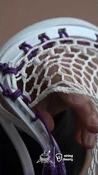Tutorial: How to string a special interlock (SI) on a lacrosse head! #shorts #lacrosse #diy