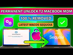 💻Permanent Remove MDM Remote Management Lock T2 MacBook MDM Device Management Unlock MacOS Tahoe 26