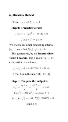 Nonlinear Equation Root Finding (1): Bisection Method
