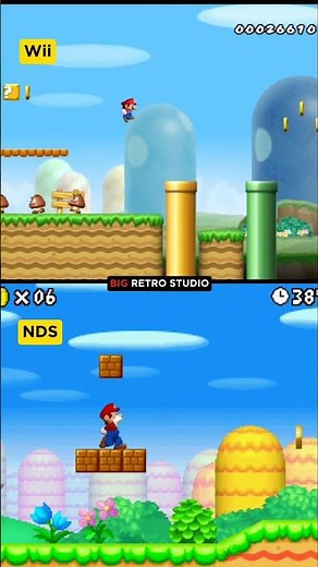 New Super Mario Bros. Wii vs NDS