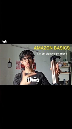 AMAZON BASICS TRIPOD REVIEW #tripod #amazonbasics #shorts