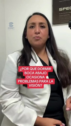 1.1M views · 12K reactions | Dormir boca abajo es un mal hábito que afecta los ojos y la visión. #maloshabitos #cuidadodelosojos #dormirbocaabajo #oftalmologo #saludocular | CODET Vision Institute | Facebook
