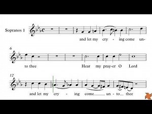 Hear my Prayer, O Lord - Soprano 1