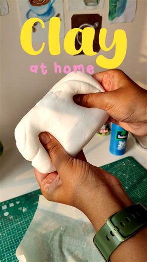 How I make cold porcelain Clay ✨💕 #coldporcelainclay