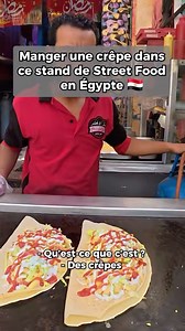 Manger une crêpe dans ce stand de street food en Égypte 🇪🇬 #Égypte #vlogvoyage #🇪🇬 #streetfood | Guibar TV